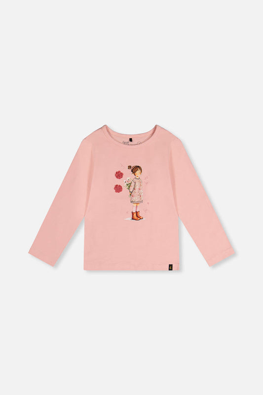 Organic Cotton Jersey T-Shirt Pale Dusty Pink-0