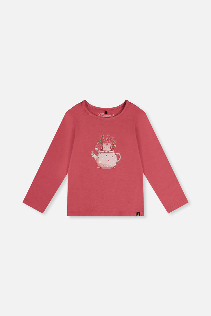 Organic Cotton Jersey T-Shirt Raspberry Pink-0