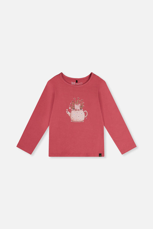 Organic Cotton Jersey T-Shirt Raspberry Pink-0