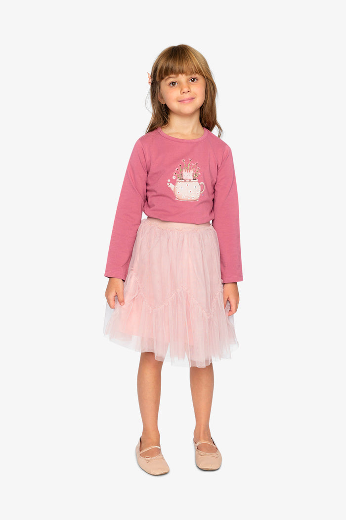 Organic Cotton Jersey T-Shirt Raspberry Pink-4