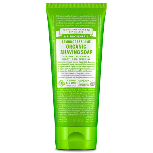Organic Shaving Soap - Lemongrass Lime
