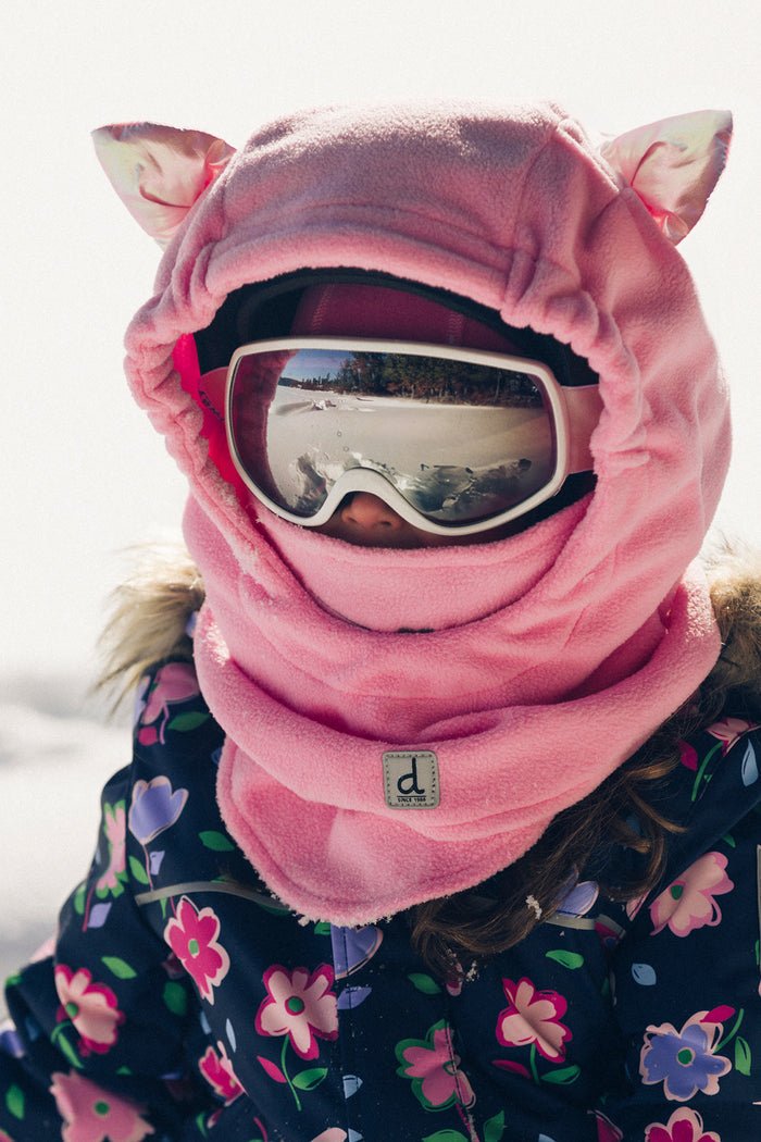 Oversized Polar Balaclava For Ski Helmet Pink-1