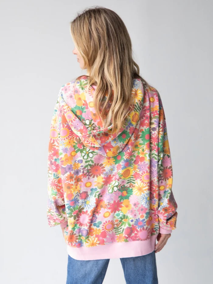 Oversized Printed Sweatshirt - Floral-view 6