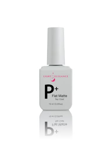 P+ Flat Matte Soak-off Top Coat, 10 ml | Light Elegance