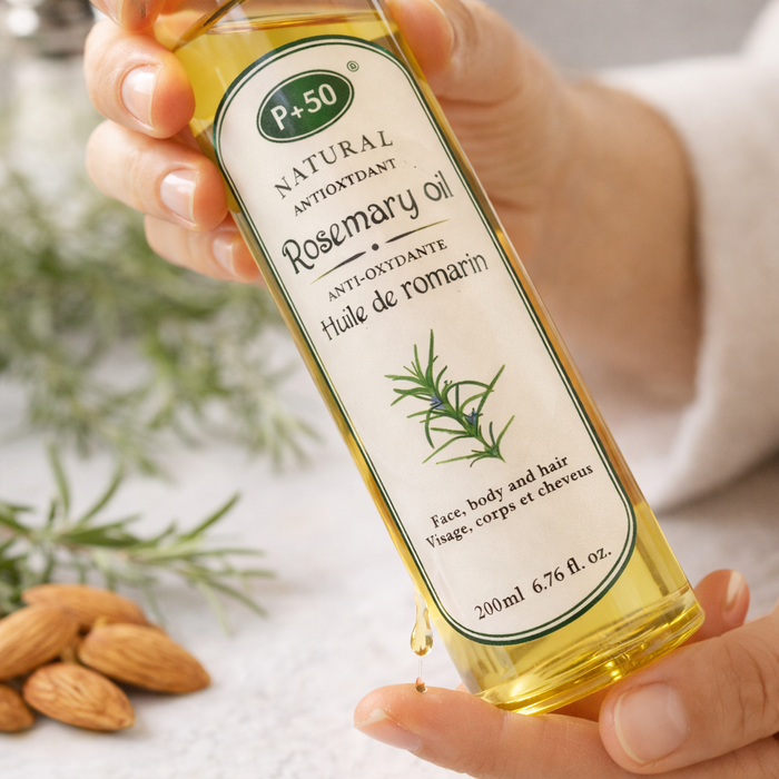 P+50 Rosemary Oil 200ml | Hair Growth Oil for Thicker, Longer & Stronger Hair | Scalp Treatment for Hair Loss & Healthy Growth