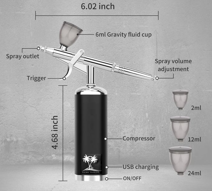 PALMS CORDLESS AIR COMPRESSOR 2.0 - New Trigger Design - Palms Fashion Inc.