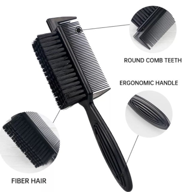 PALMS Double-sided Barber Fade Brush Combine Comb - Palms Fashion Inc.