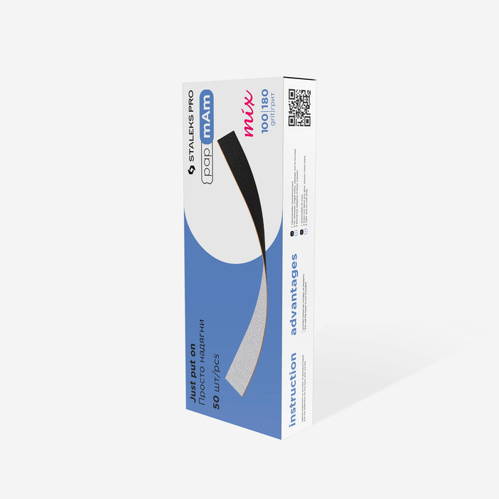 papmAm Mix Disposable Double-sided Files - EXPERT 22 Thin (50 pcs)-Abrasives-STALEKS PRO-100/180 grit-Gel Essentialz