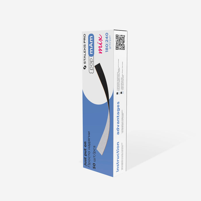 papmAm Mix Disposable Double-sided Files - EXPERT 22 Thin (50 pcs)-Abrasives-STALEKS PRO-100/180 grit-Gel Essentialz