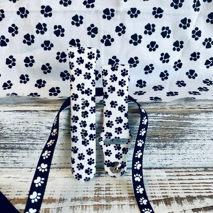 Paw Print Print Silicone Band For Fitbit Versa 1/2