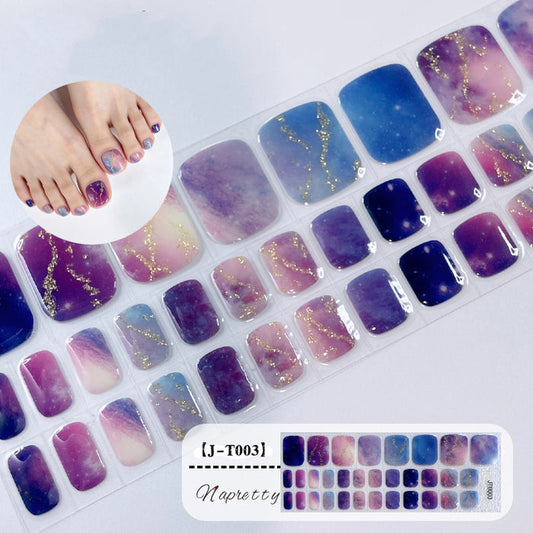 Pedicure Gel Nail Strips T003