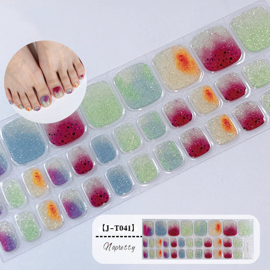 Pedicure Gel Nail Strips T041