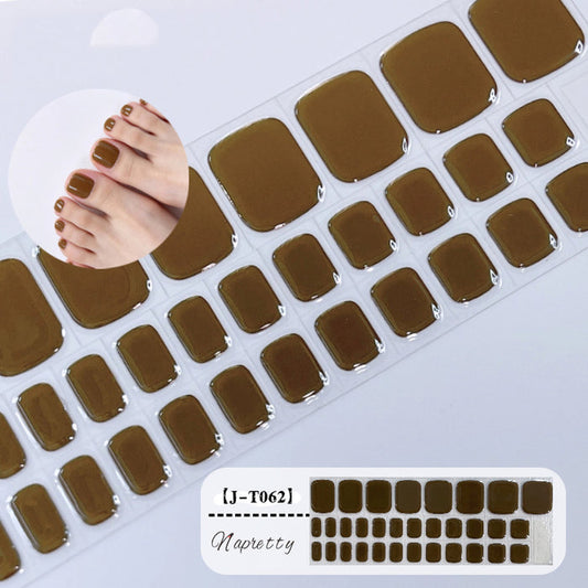 Pedicure Gel Nail Strips T062