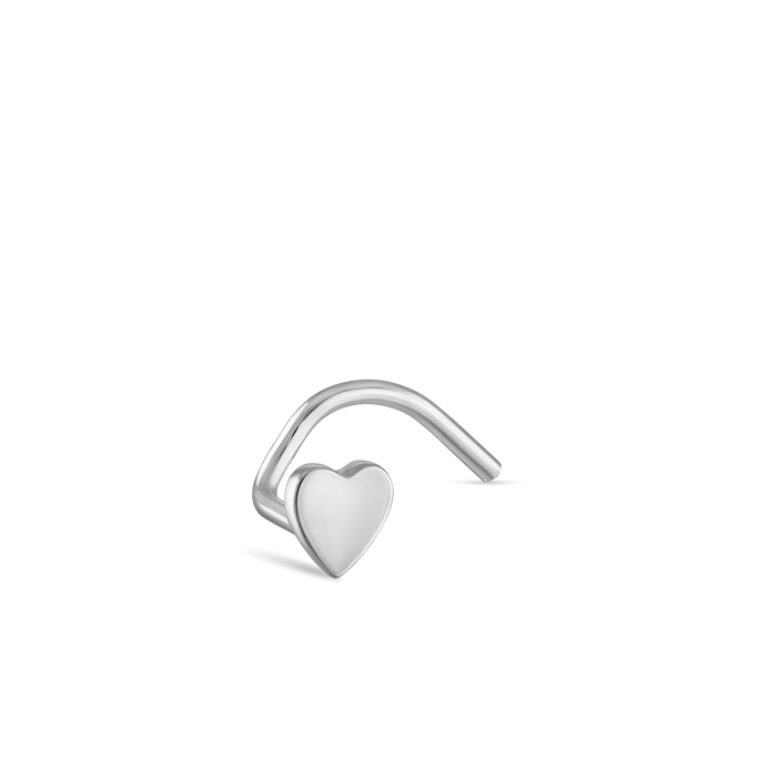 White Gold / 3mm / Left Bend