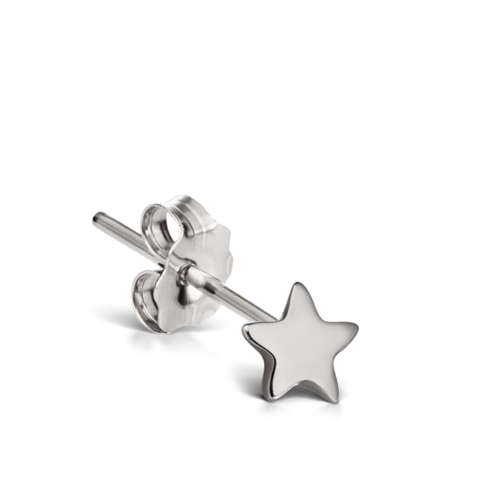 Plain Star Stud Earring