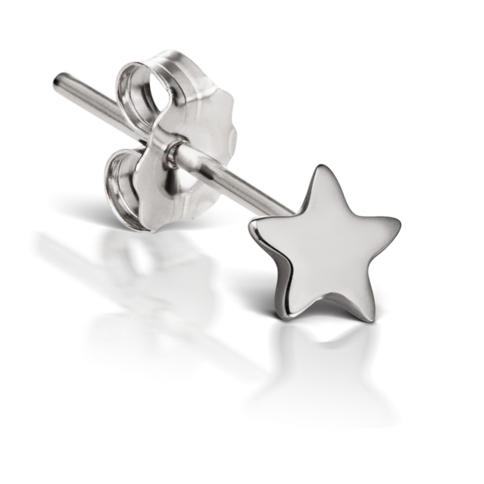 Plain Star Stud Earring