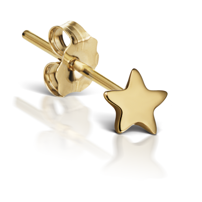 Plain Star Stud Earring