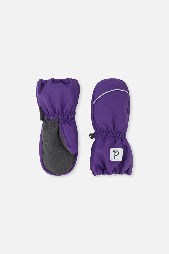 Play Baby Winter Mittens Dark Purple-0