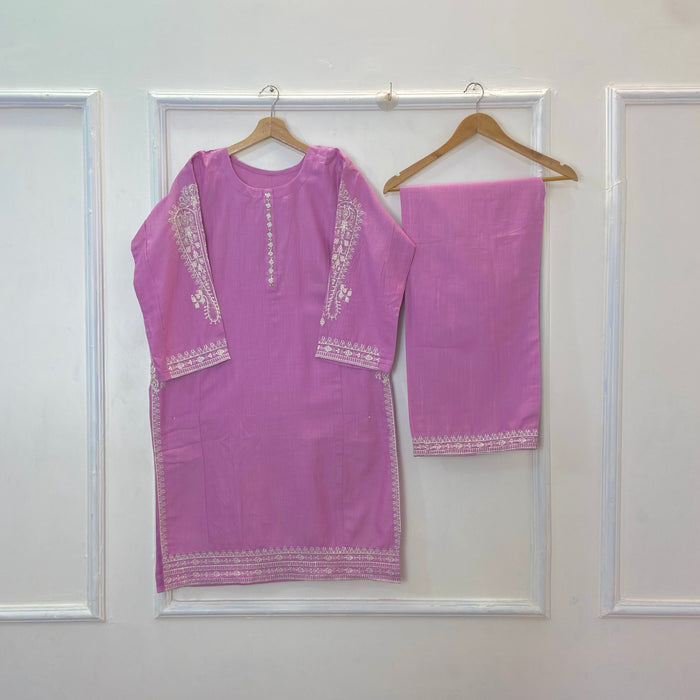 Pocketful Embroidered 2PC (Khaddar) D-306