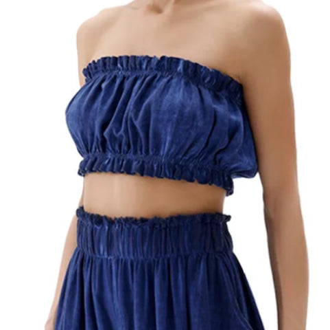 POKOLOKO - BANDEAU ROYAL BLUE TOP