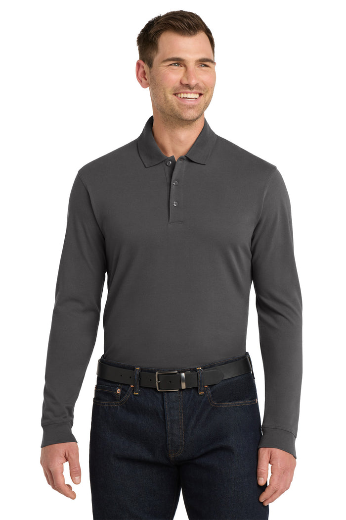 Port Authority ®  EZCotton ®  Long Sleeve Polo. K8000LS