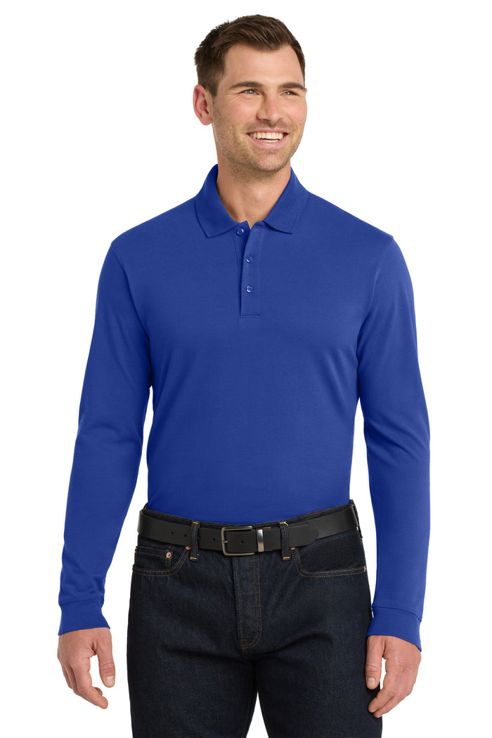 Port Authority ®  EZCotton ®  Long Sleeve Polo. K8000LS
