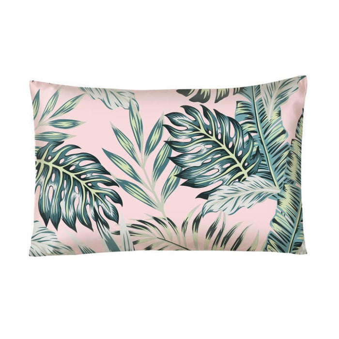 Queen Size Pure Mulberry Silk Pillowcase: Tropical