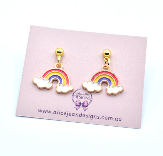 Rainbow Charm Earrings