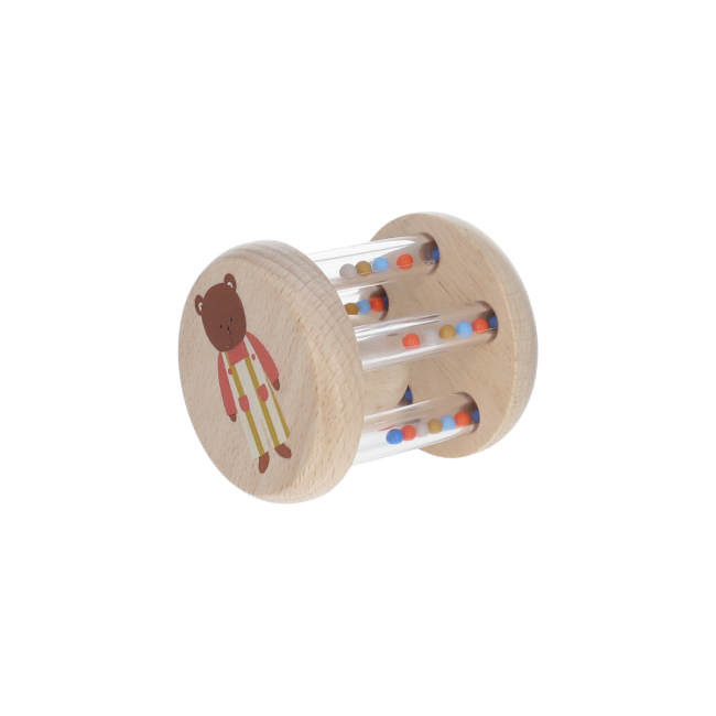 Le Petit Souk - Rattle - Cylinder Wooden Ball