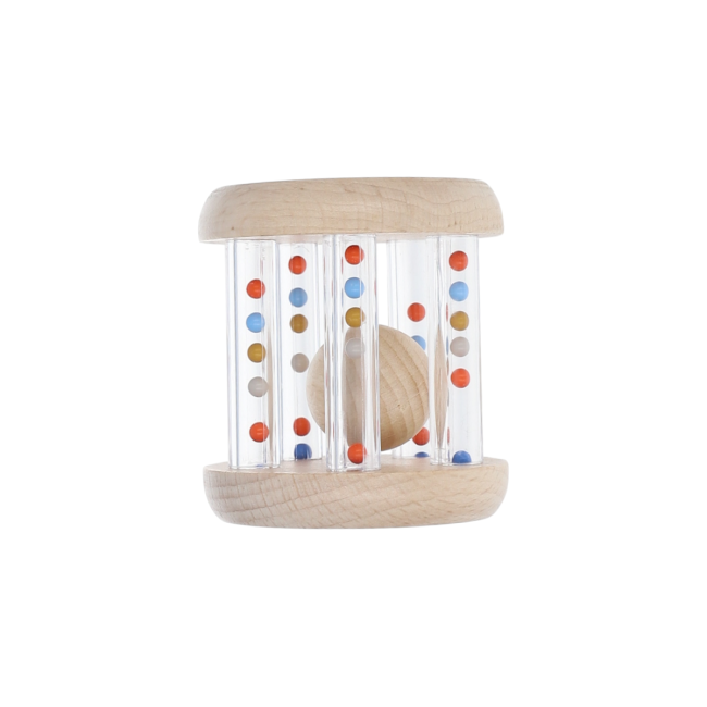 Le Petit Souk - Rattle - Cylinder Wooden Ball - Side 2