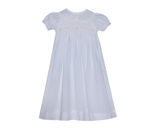 RN Riley Girl Smocked Baptism Gown