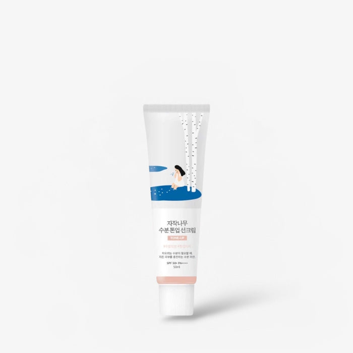 Round Lab Birch Juice Moisturizing Tone-Up Sunscreen 50ml واقي شمس مرطب وموحد اللون من راوند لاب برائحة عصير البتولا - Princess Cosmetics Qatar