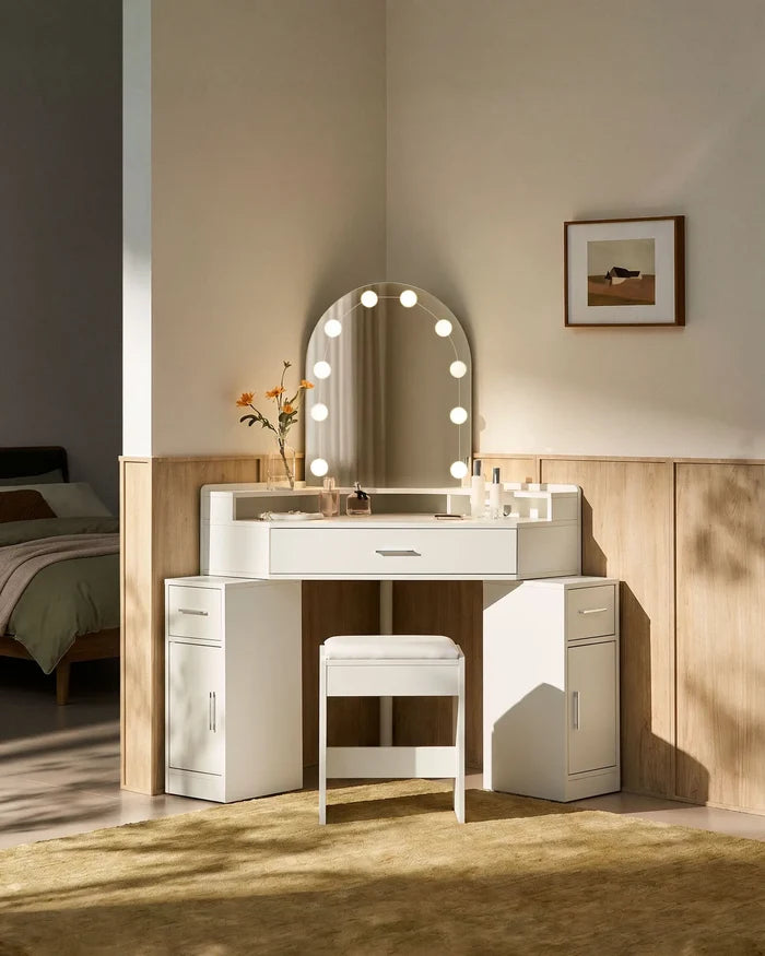 Rova Corner Dressing Table Set