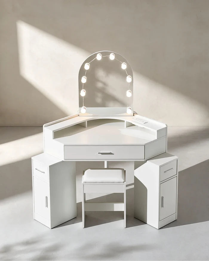 Rova Corner Dressing Table Set