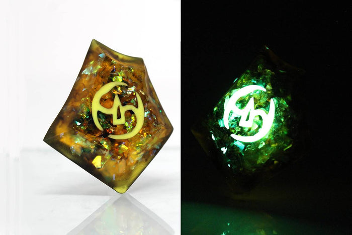 Twinkle Samurai FFXIV Glow in the Dark Soul Crystal/SAM Job Stone Final Fantasy XIV FF14 - LootCaveCo