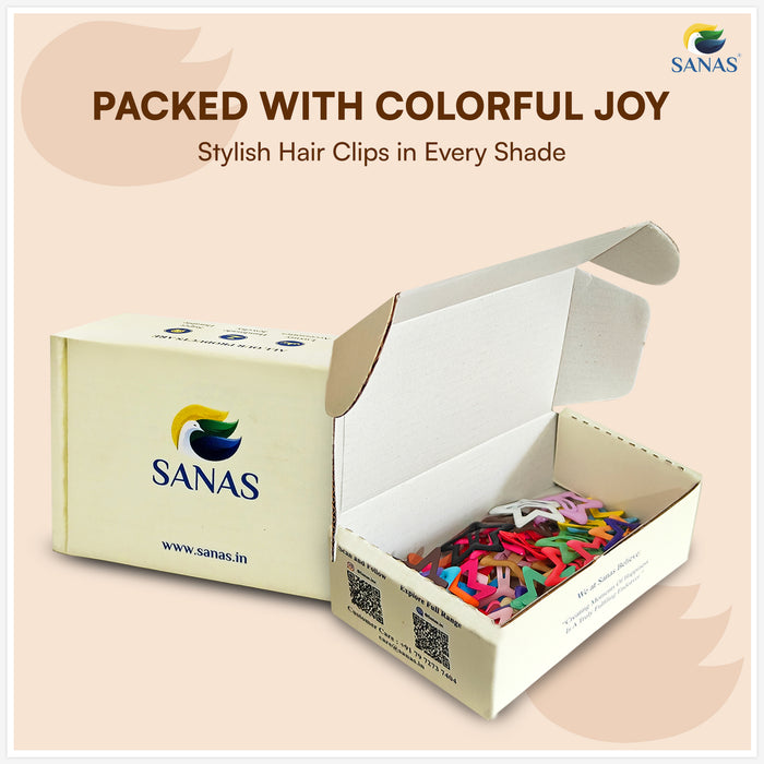 SANAS Hair Accessories For Women Colorful Tic Tac Clips