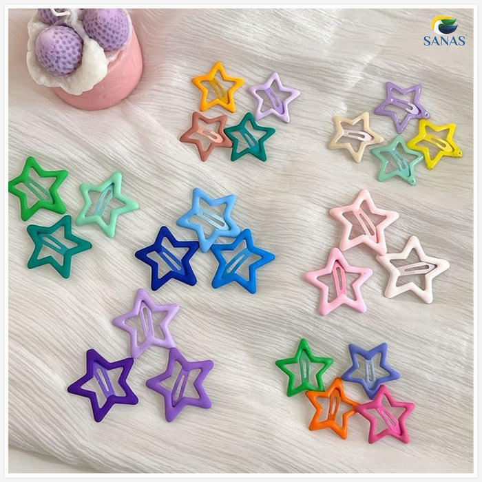 Cute Star Snap Hair Accessories For Women and Kids