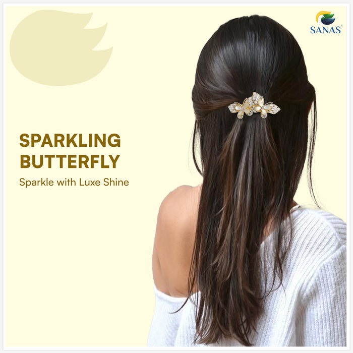 Elegant Butterfly Hair Accessories for Women Party Wear