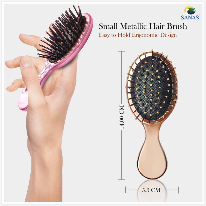 3 piece paddle hair brush set
