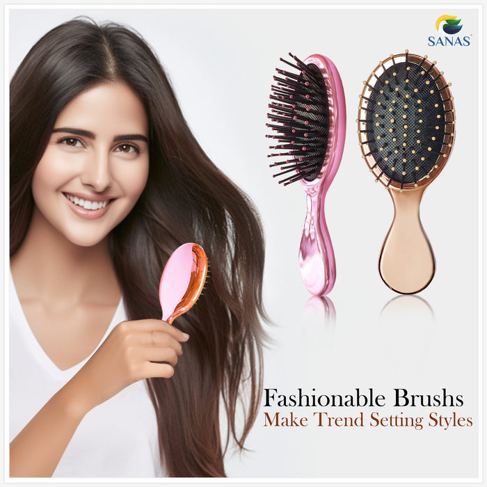 silicone bristle paddle hair brush