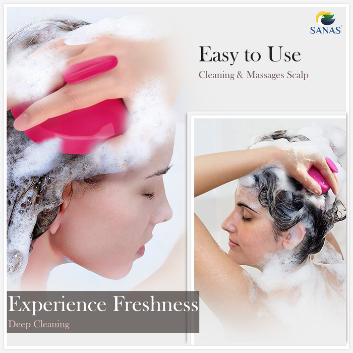 Scalp massager shampoo brush for relaxing hair wash
