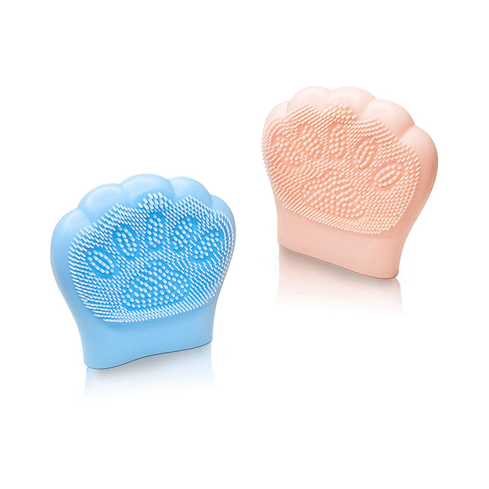 SANAS silicone face scrubber pack of 2 facial cleansing brush