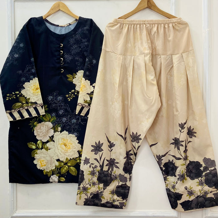 Sawan Printed 2PC (Imported Silk) D-403
