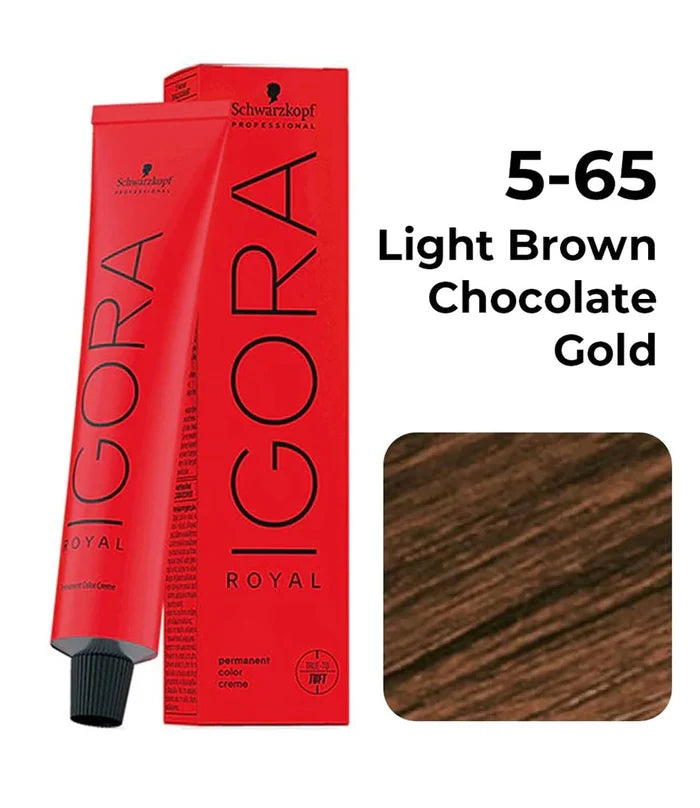 Schwarzkopf Professional Igora Royal Permanent Color Creme 5-65 Light Brown Chocolate Gold