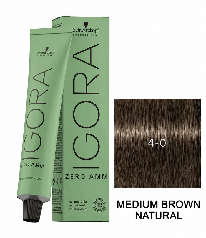 Schwarzkopf Professional IGORA ZERO AMM 4-0 Medium Brown Natural