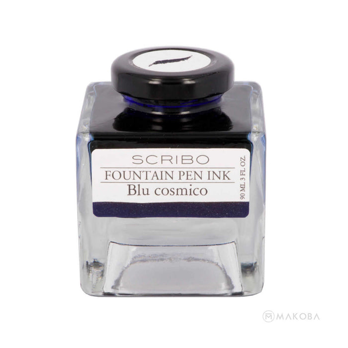 Scribo Blu Cosmico Ink Bottle, Blue - 90ml