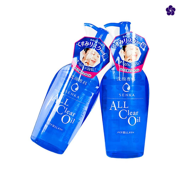 SENKA - All Clear Oil 230ml. 2 bottles. Japanese oil cleanser. Murasaki Cosmetics japanese skincare shop in Europe