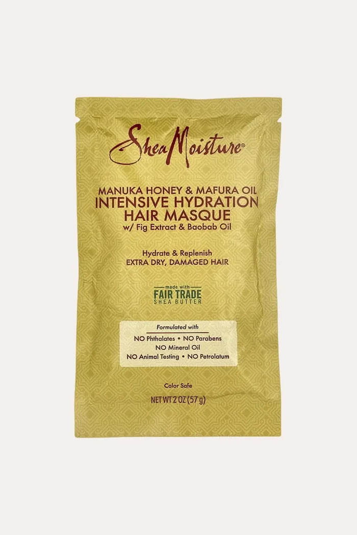 SHEA MOISTURE MANUKA HONEY & MAFURA OIL INTENSIVE HYDRATION HAIR MASQUE 2oz | Hair Mask SHEA MOISTURE