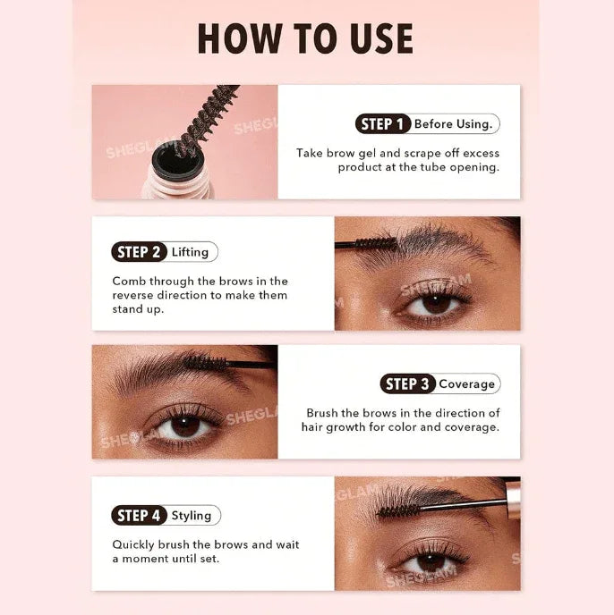 SHEGLAM Hold ‘Em Up Tinted Brow Gel AUBURN - - Pinky Cosmetics -- United Arab Emirates -- Pinky Cosmetics
