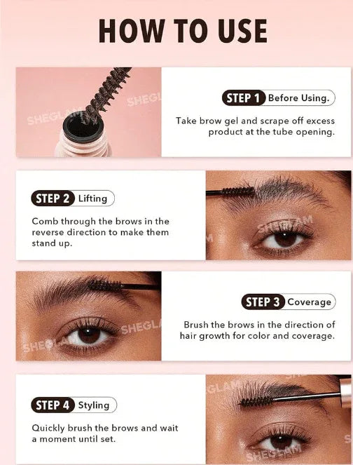 SHEGLAM Hold ‘Em Up Tinted Brow Gel ESPRESSO - - Pinky Cosmetics -- United Arab Emirates -- Pinky Cosmetics